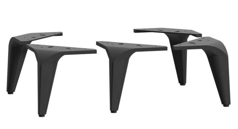 Metallbeine 16 cm BTHZ51ST 5er-Set zur Montage an Lowboard BREATHTAKER