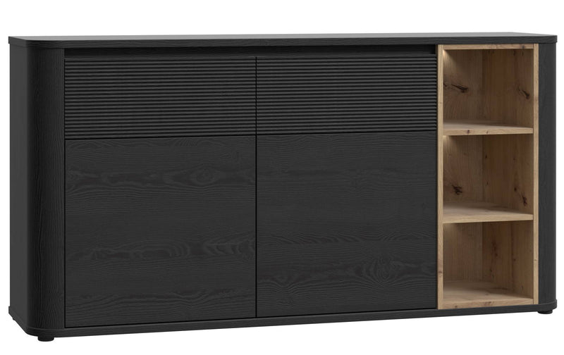 Sideboard BREATHTAKER 2 Türen 2 Schubladen in drei Farben, von Forte