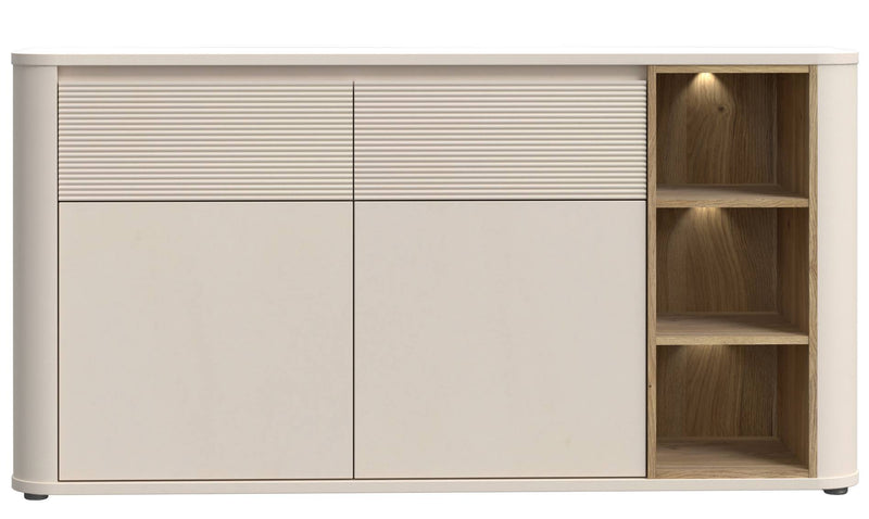 Sideboard BREATHTAKER 2 Türen 2 Schubladen in drei Farben, von Forte