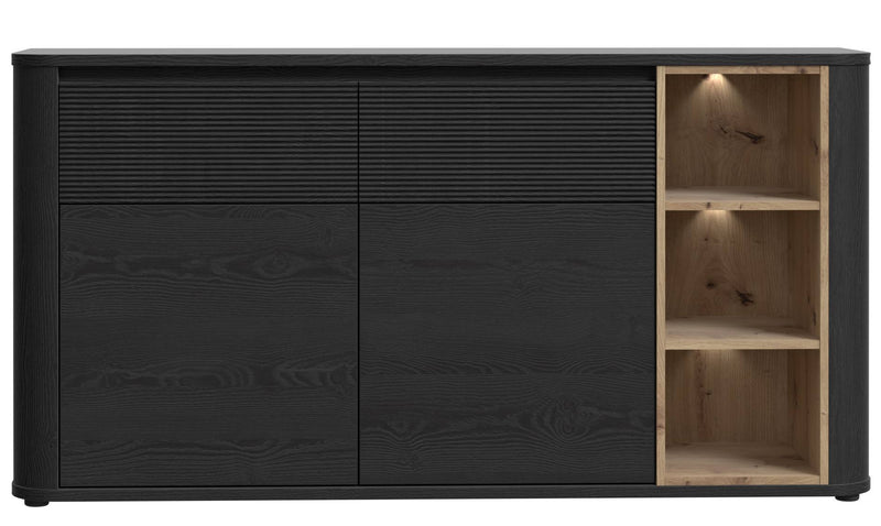 Sideboard BREATHTAKER 2 Türen 2 Schubladen in drei Farben, von Forte