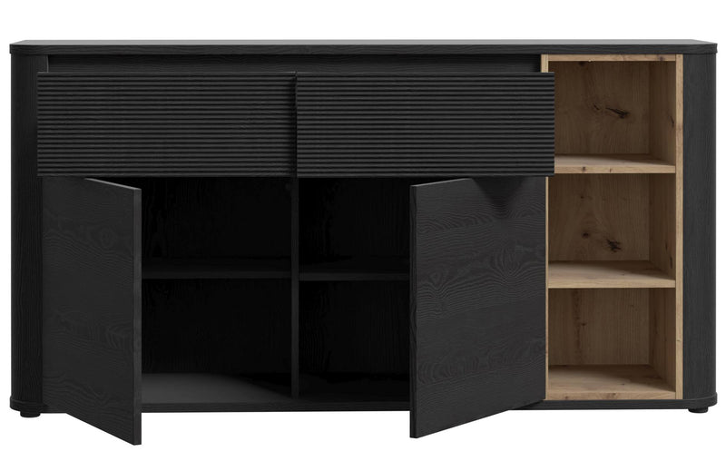 Sideboard BREATHTAKER 2 Türen 2 Schubladen in drei Farben, von Forte