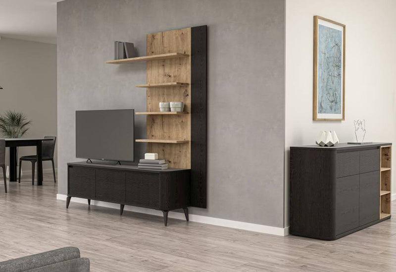 Sideboard BREATHTAKER 2 Türen 2 Schubladen in drei Farben, von Forte