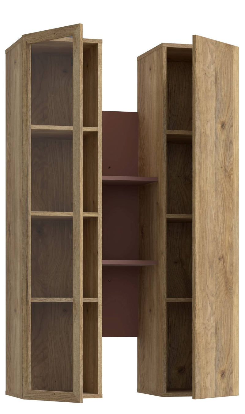Hängevitrine Wandregal BREATHTAKER 2 Türen mit Regalelement, von Forte