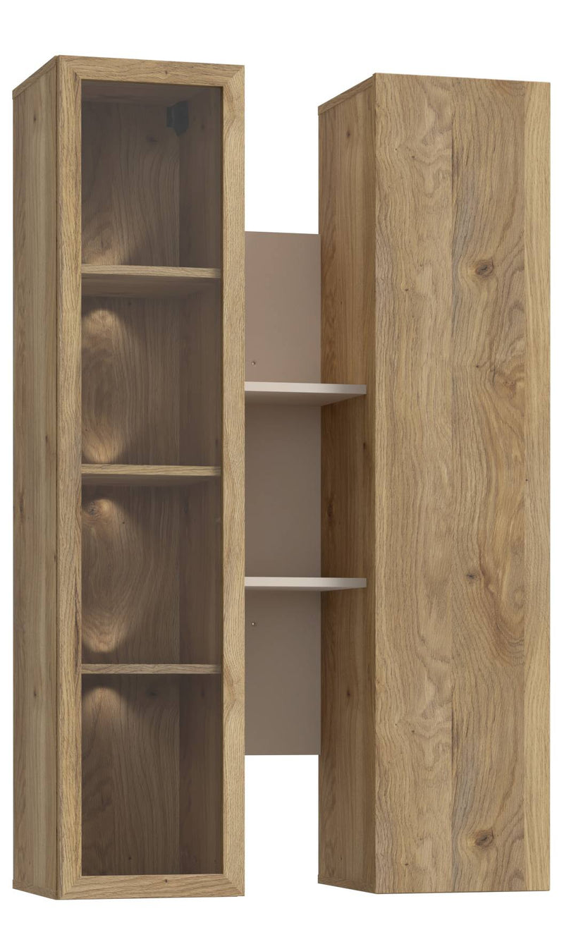 Hängevitrine Wandregal BREATHTAKER 2 Türen mit Regalelement, von Forte