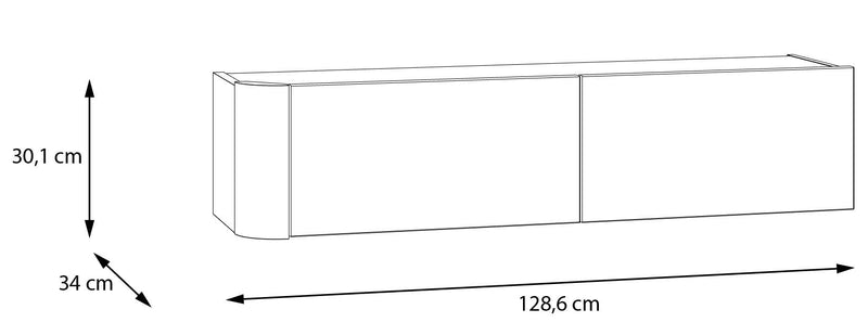 Hängeschrank BREATHTAKER 2 Klappen Hängekästchen, von Forte