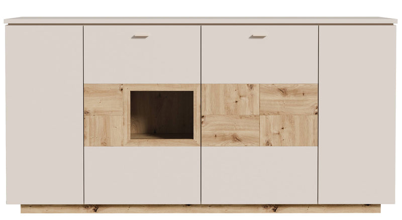 Sideboard Kommode LOUOTO 4 Türen Dekor Sand / Artisan Eiche von Forte