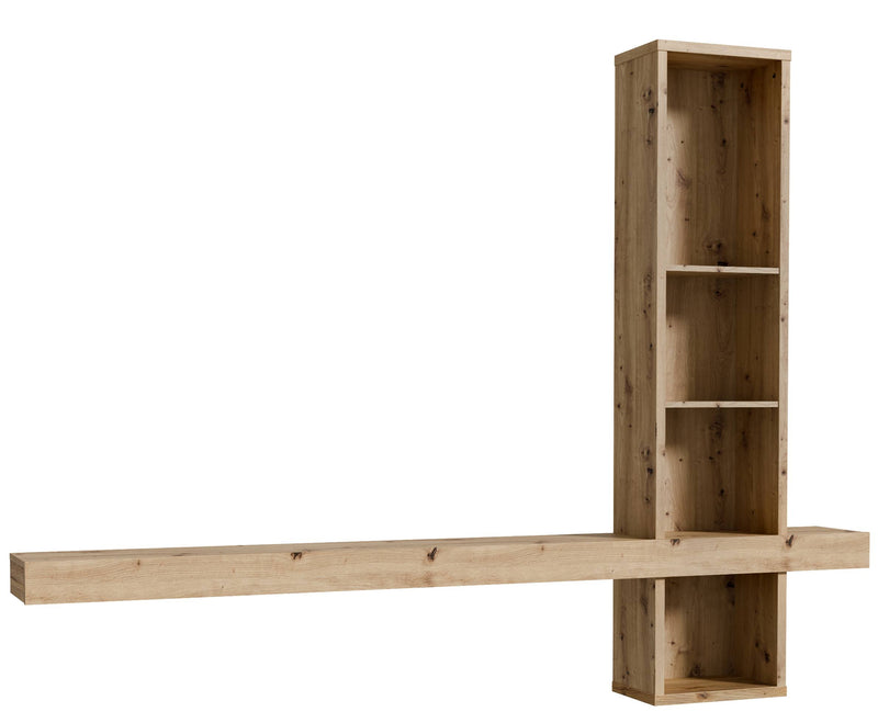 Wandboard Regal LOUOTO mit großer Ablage Optik Artisan Eiche, Forte
