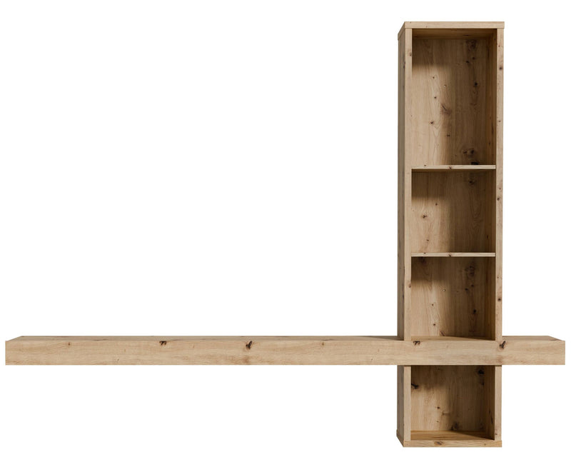 Wandboard Regal LOUOTO mit großer Ablage Optik Artisan Eiche, Forte