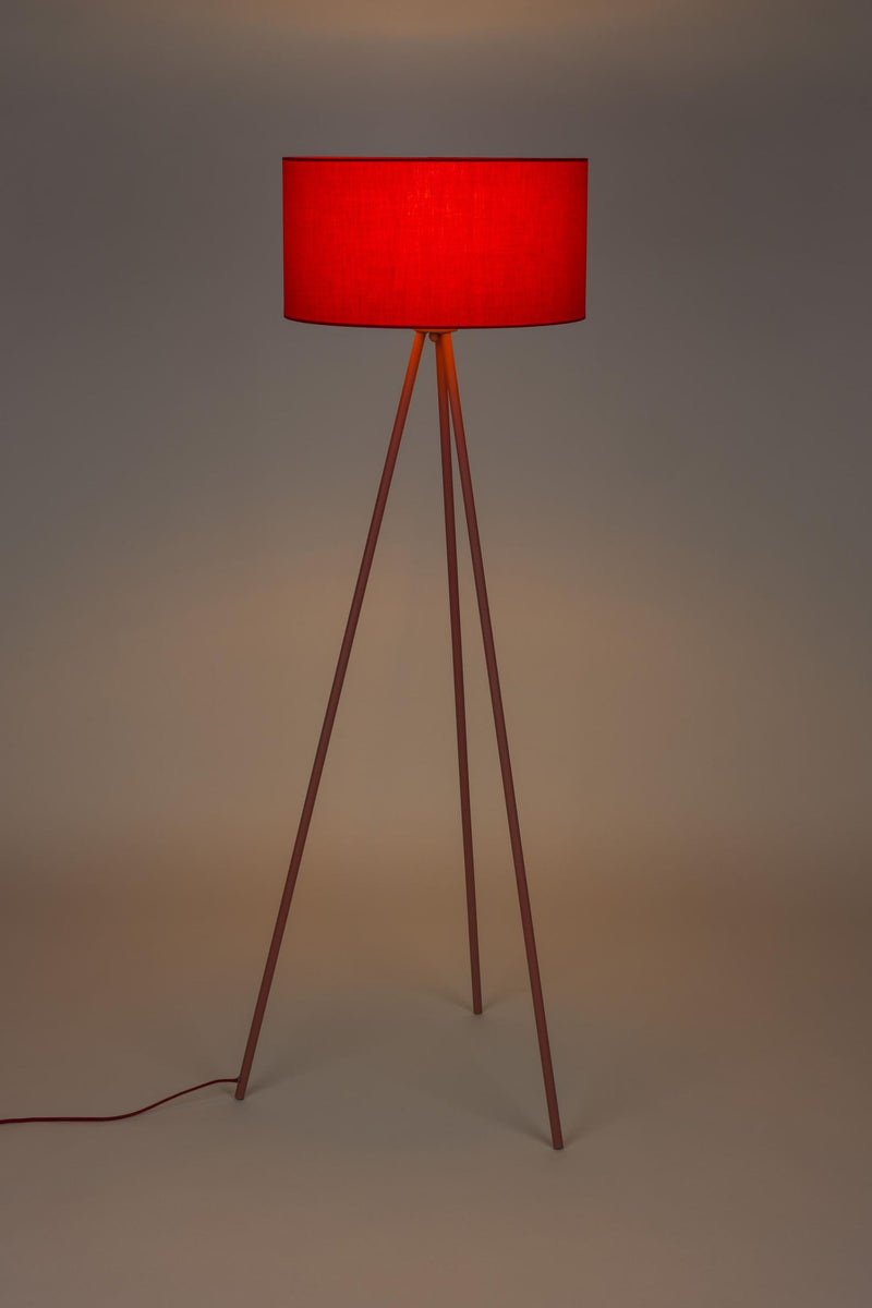 Stehlampe Susie Rot aus Metall | Elegantes Design für dein Zuhause