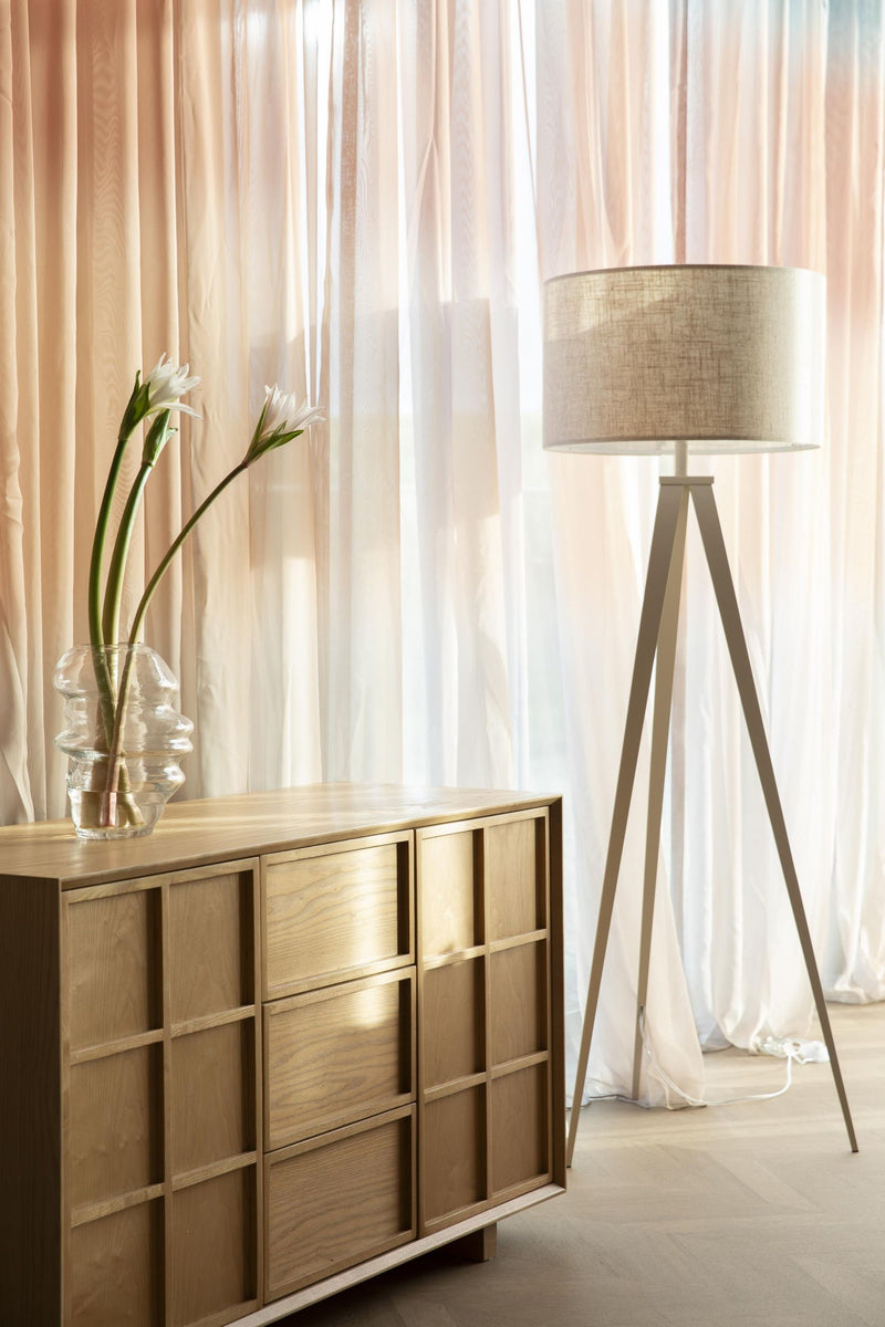 Design Stehlampe Tripod Beige | Modernes Dreibein-Gestell | Zuiver