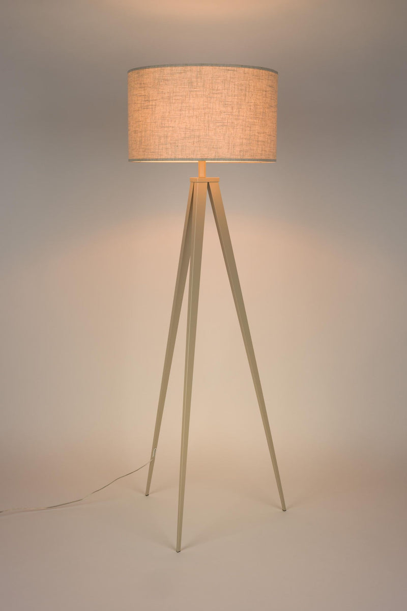 Design Stehlampe Tripod Beige | Modernes Dreibein-Gestell | Zuiver