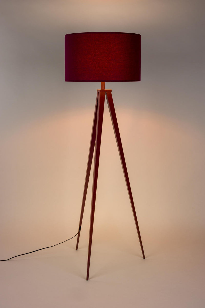 Stehlampe Tripod Marsala | Design-Leuchte von Zuiver in Rot