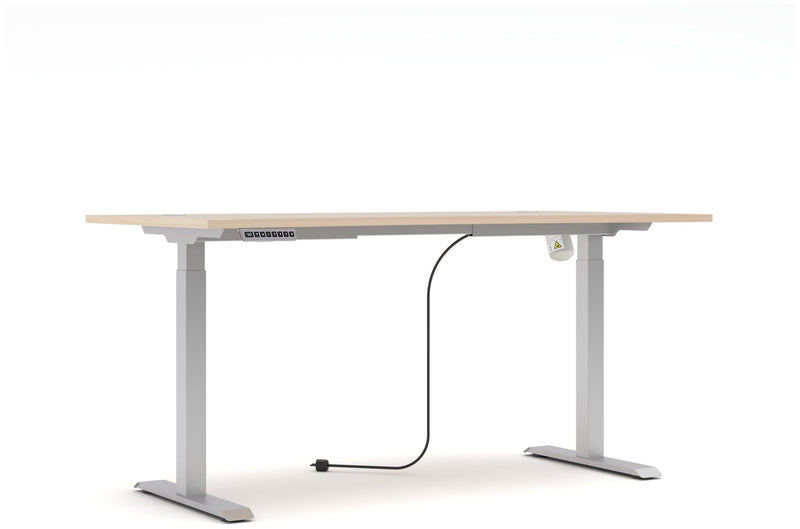 Höhenverstellbarer Schreibtisch SANTORIN Riva Eiche - 160 x 77 cm