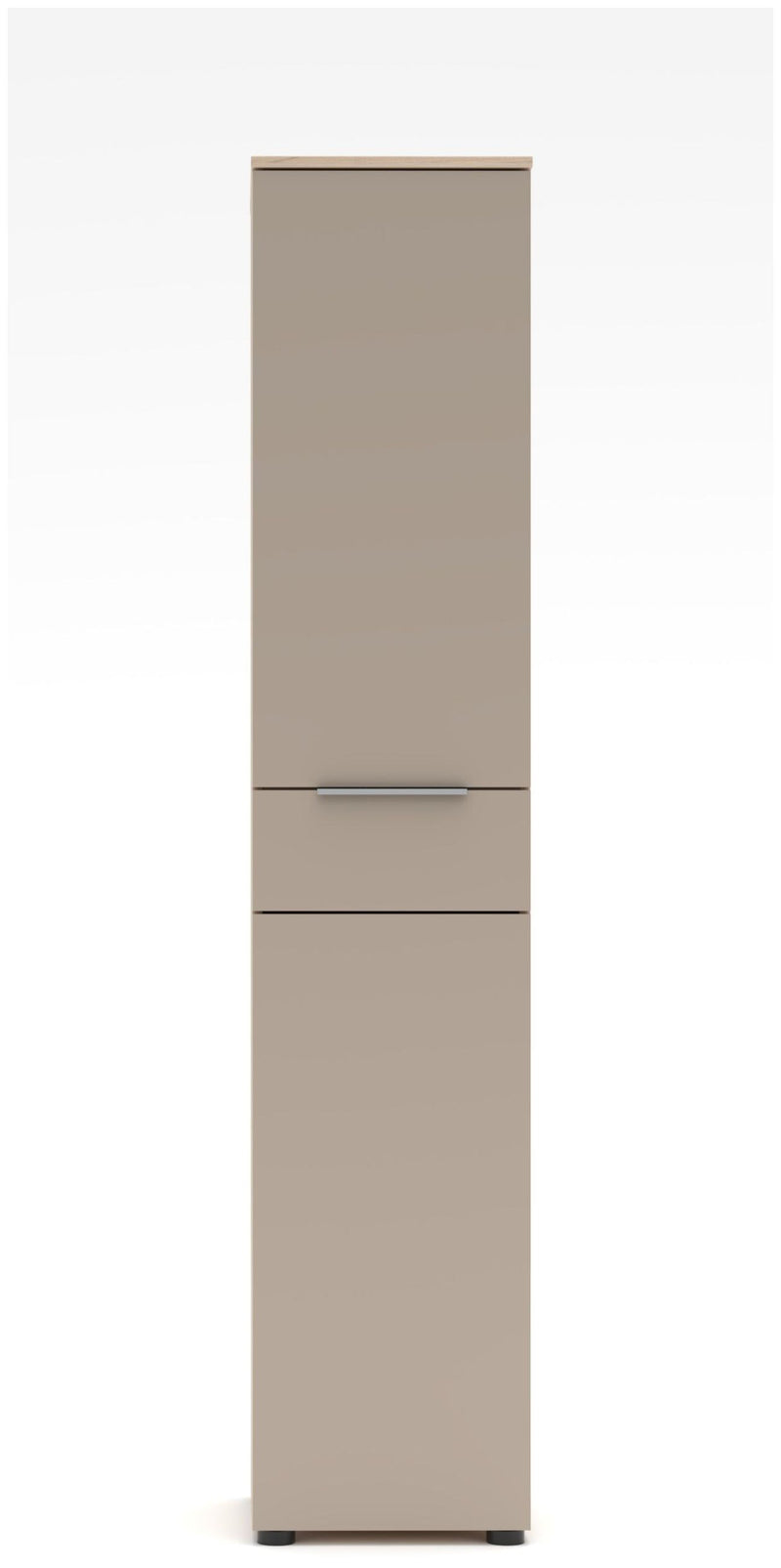SANTORIN Aktenschrank 40 cm Riva Eiche Melamin mit Glas-Front