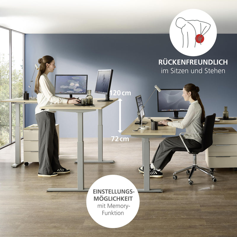 Komplettbüro Büro-Set SANTORIN VIII Riva Eiche & Glas Cashmere 7-teilig