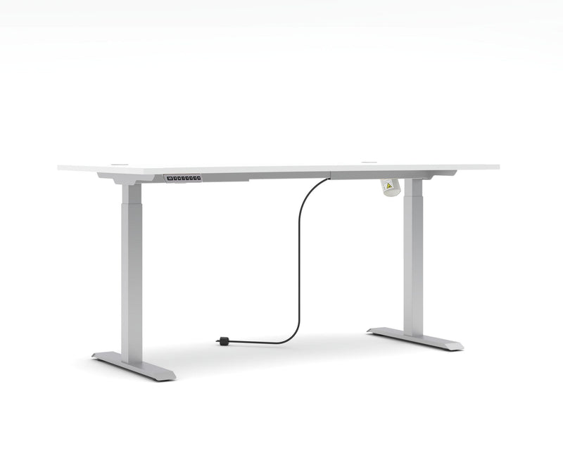 Höhenverstellbarer Schreibtisch SANTORIN Weiß - 160 x 77 cm