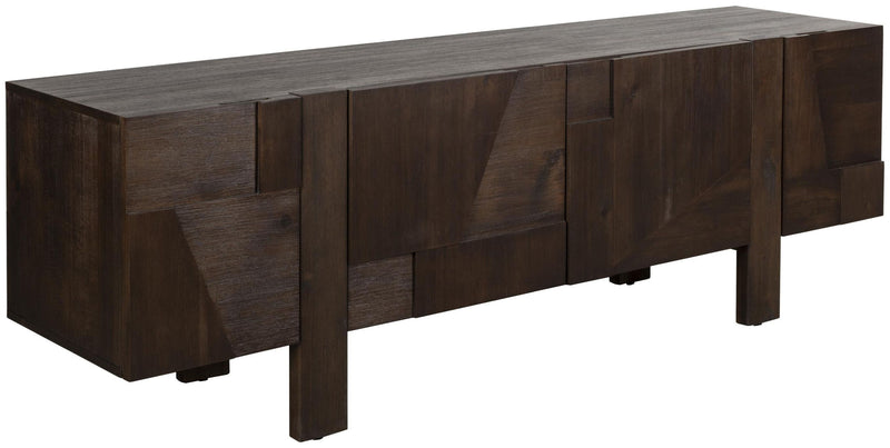Sideboard BRUNEAU Eschenfurnier Dunkelbraun 150cm