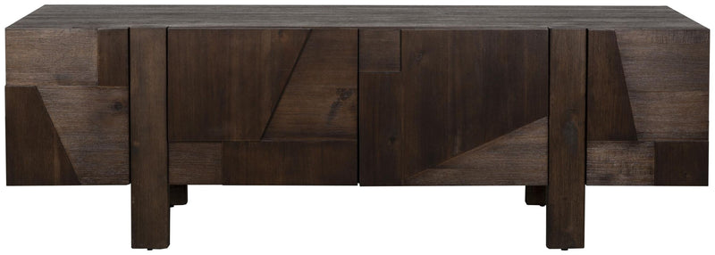 Sideboard BRUNEAU Eschenfurnier Dunkelbraun 150cm