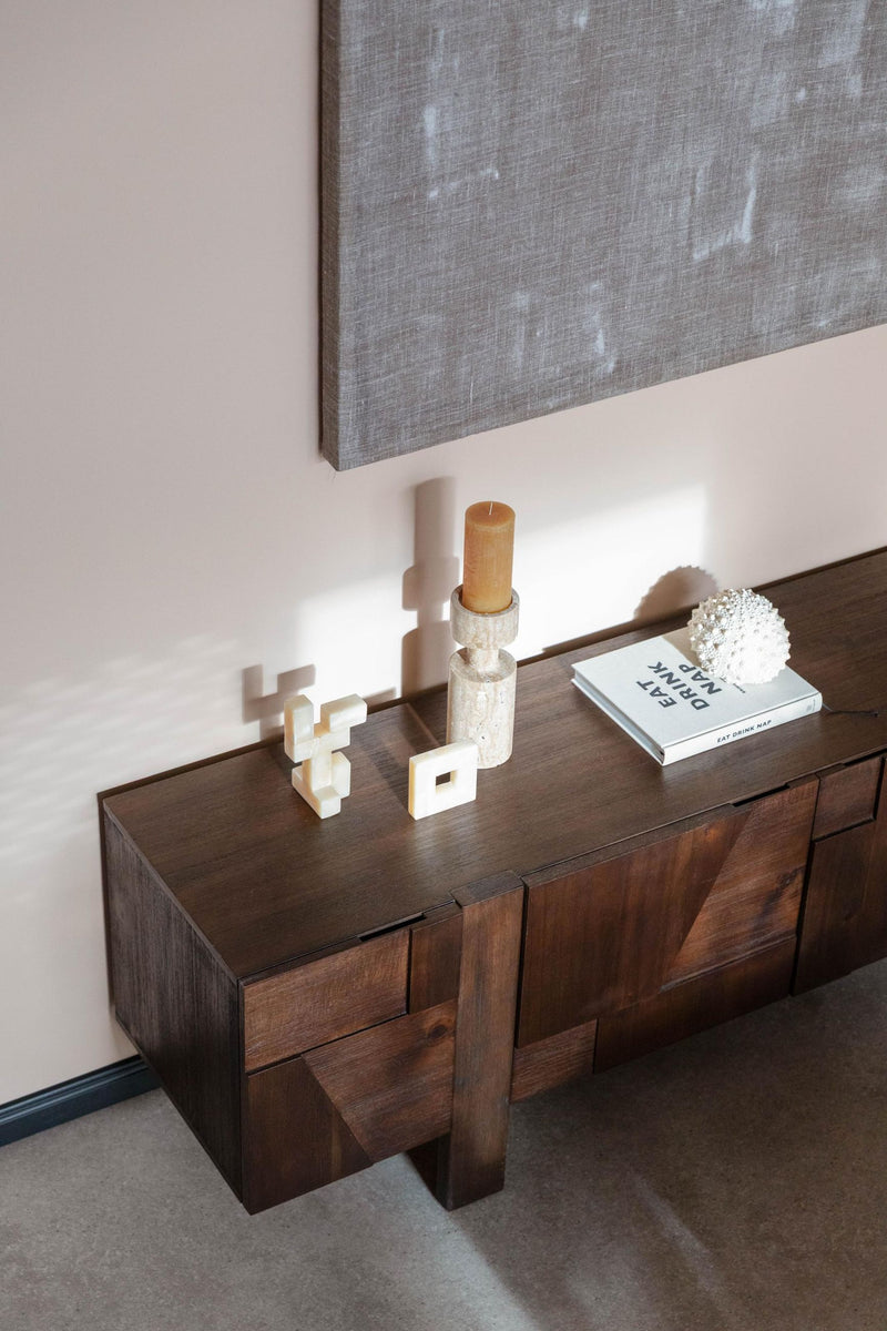 Sideboard BRUNEAU Eschenfurnier Dunkelbraun 150cm