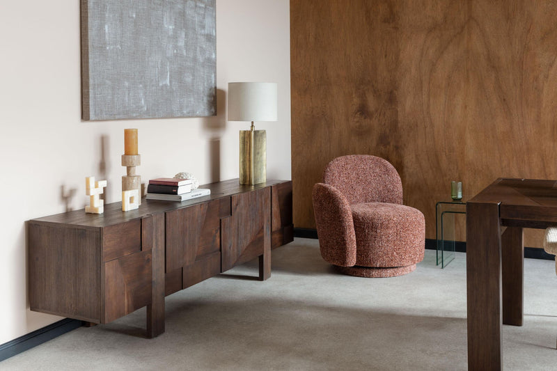 Sideboard BRUNEAU Eschenfurnier Dunkelbraun 150cm