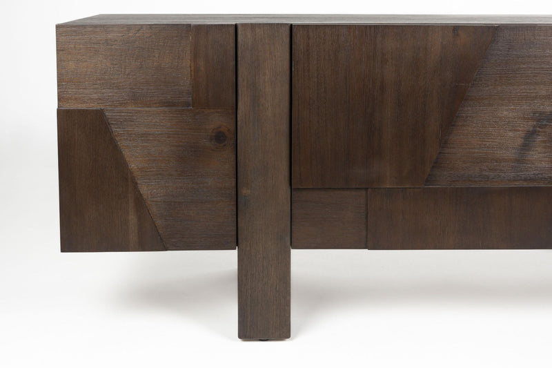 Sideboard BRUNEAU Eschenfurnier Dunkelbraun 150cm