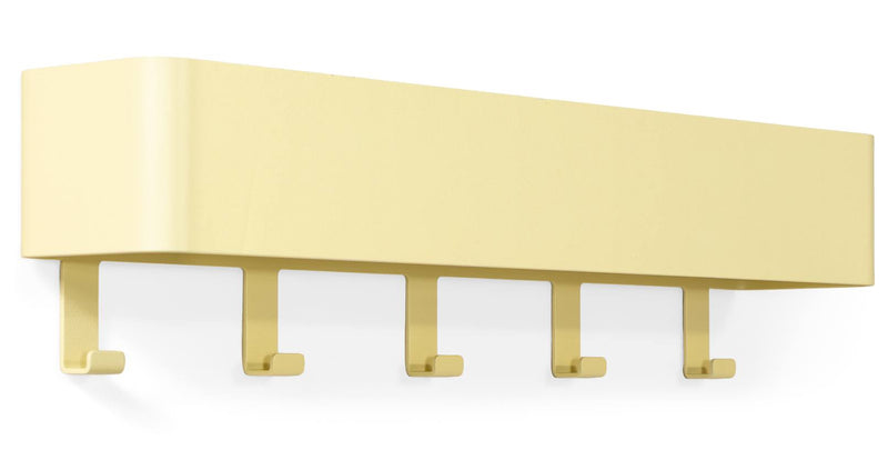 Hakenleiste Garderobenhaken DAX PLAY 5 Butter Yellow, Spinder Design