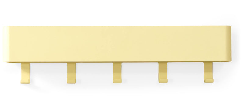 Hakenleiste Garderobenhaken DAX PLAY 5 Butter Yellow, Spinder Design