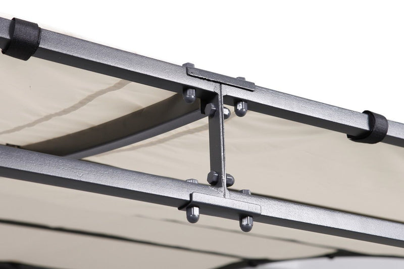 LEX Anbaupavillon 2,5x3 m Pergola wasserdicht & UV-Schutz creme