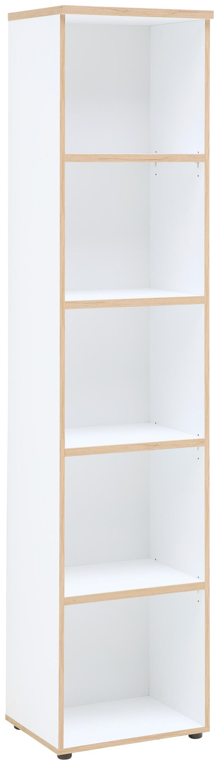 Büroregal MEMPHIS WH07 Weiß & Artisan Eiche – 45cm 5 Fächer Ordnerhöhe