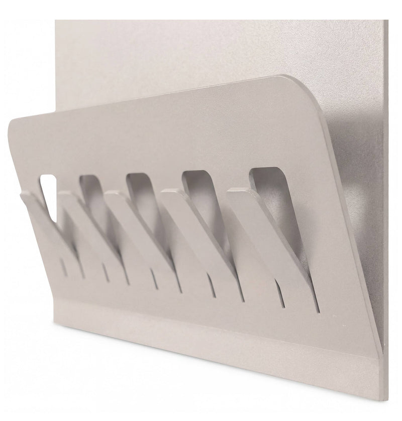 Wandgarderobe KEEPER Silky Taupe Garderobe 5 Haken und Klappe, Spinder