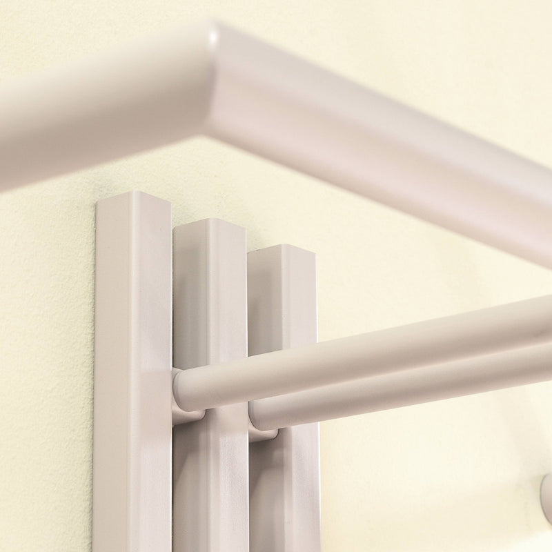 Wandgarderobe SENZA 1 Stahl Silky Taupe Garderobenhalter Spinder Design