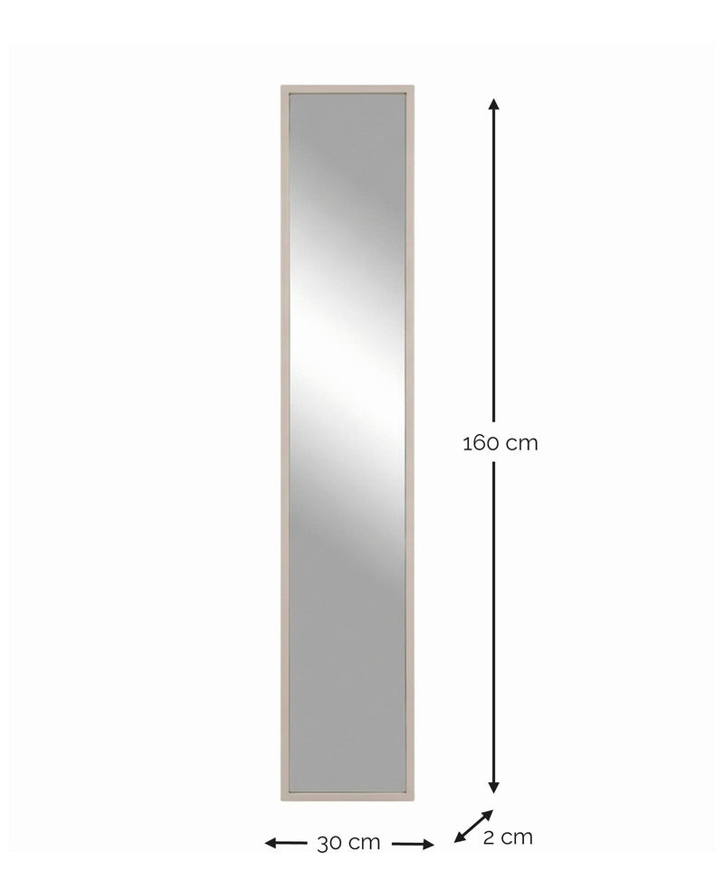 Spiegel SCHOOL L Stahl Silky Taupe von Spinder Design