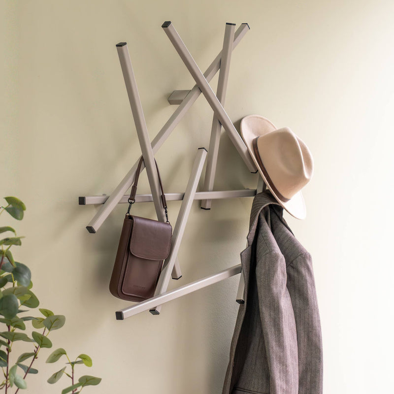 Spinder Garderobe Matches XS Stahl Silky Taupe Minimalistisch Modern