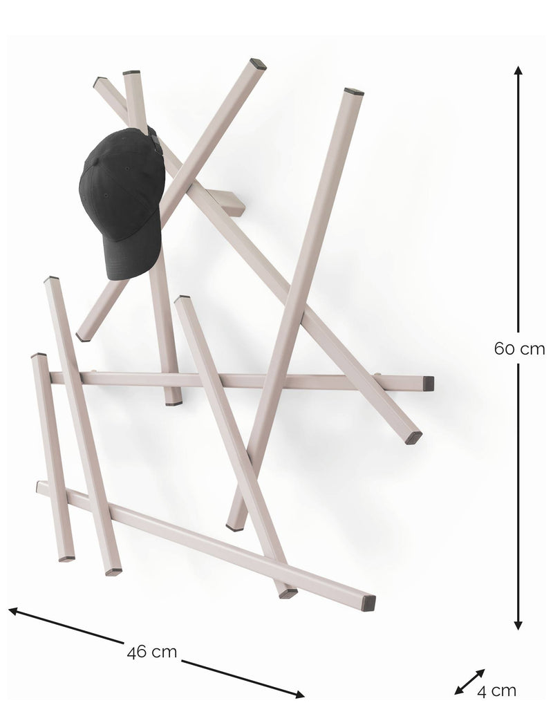 Spinder Garderobe Matches XS Stahl Silky Taupe Minimalistisch Modern