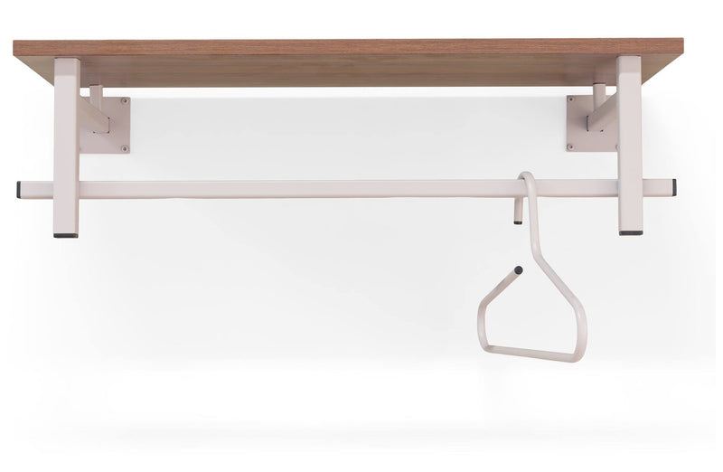 Wandgarderobe SIMPLON Stahlrohr Silky Taupe pulverbeschichtet, Spinder