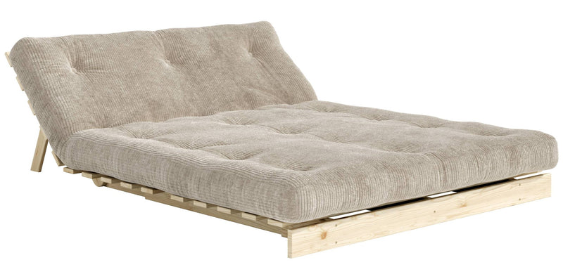 Sofa Schlafsofa ROOTS 140 Polster Cord Kiefer massiv unbehandelt Karup