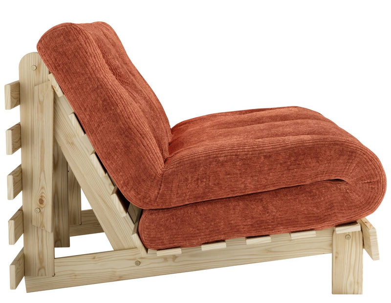 Sofa Schlafsofa ROOTS 140 Polster Cord Kiefer massiv unbehandelt Karup