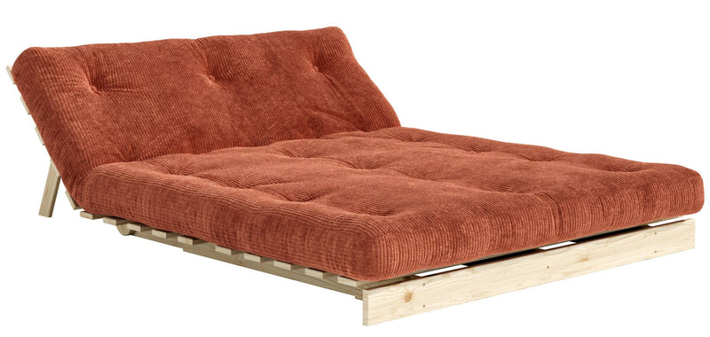 Sofa Schlafsofa ROOTS 140 Polster Cord Kiefer massiv unbehandelt Karup