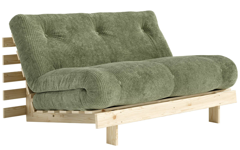 Sofa Schlafsofa ROOTS 140 Polster Cord Kiefer massiv unbehandelt Karup