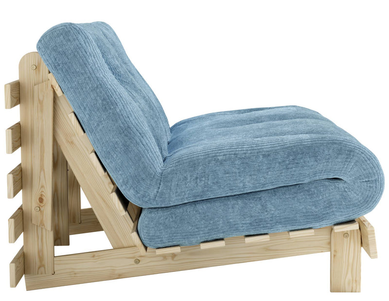 Sofa Schlafsofa ROOTS 140 Polster Cord Kiefer massiv unbehandelt Karup