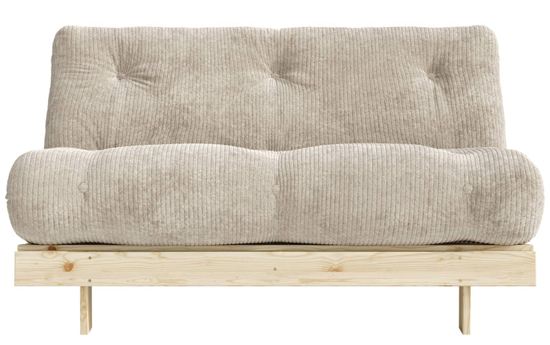Sofa Schlafsofa ROOTS 140 Polster Cord Kiefer massiv unbehandelt Karup