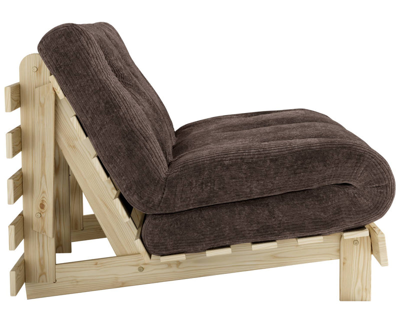 Sofa Schlafsofa ROOTS 140 Polster Cord Kiefer massiv unbehandelt Karup