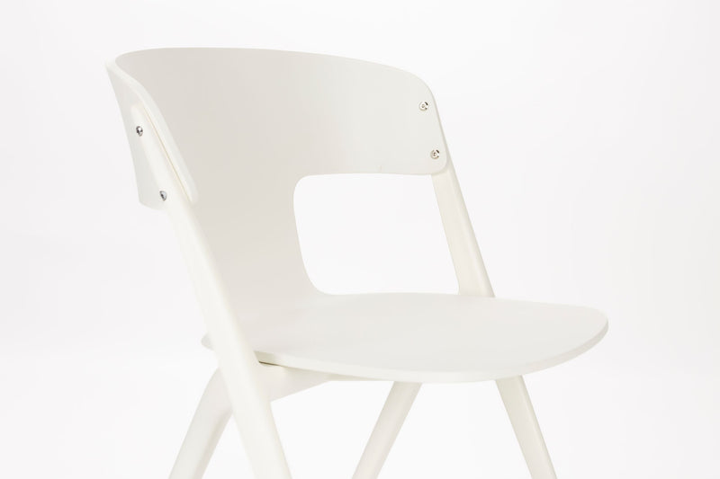 Gartenstuhl Horizon 4er-Set, Off-White aus Polypropylen von Zuiver