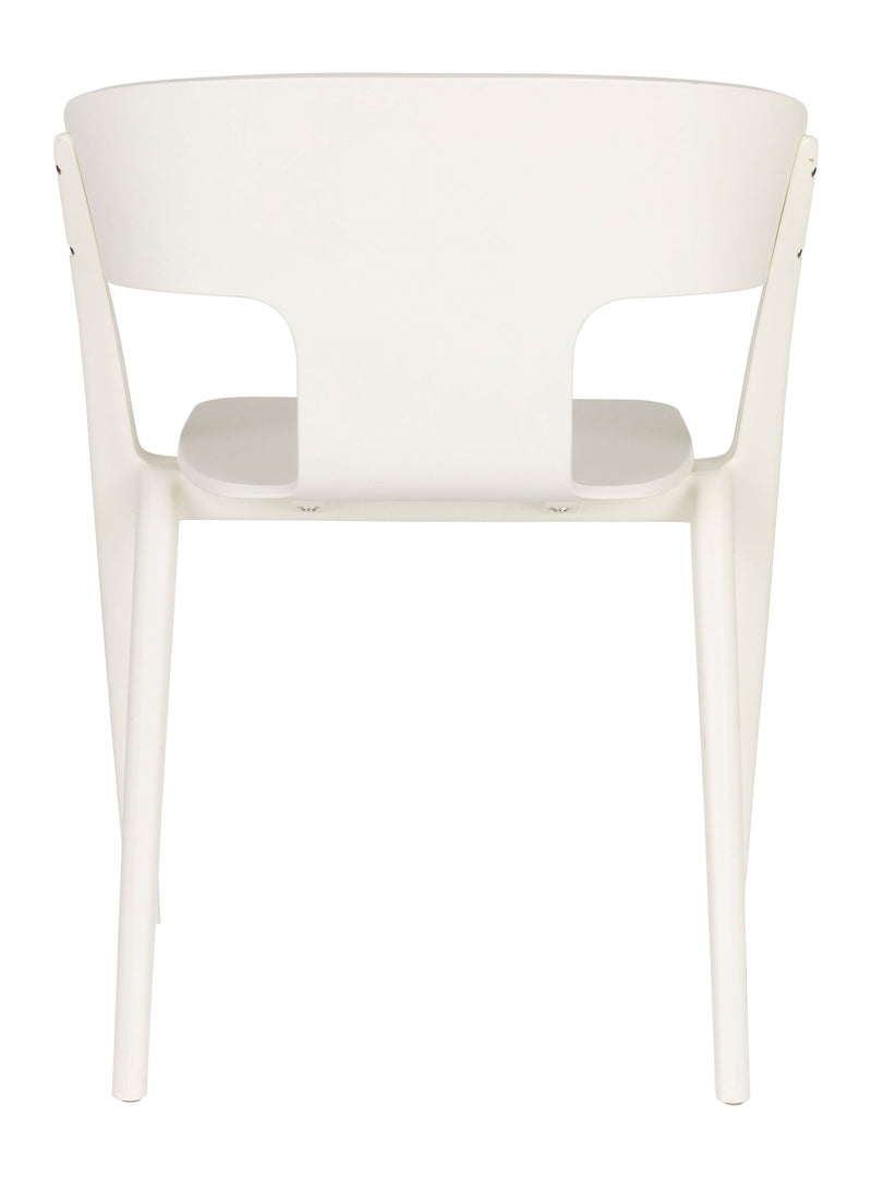 Gartenstuhl Horizon 4er-Set, Off-White aus Polypropylen von Zuiver