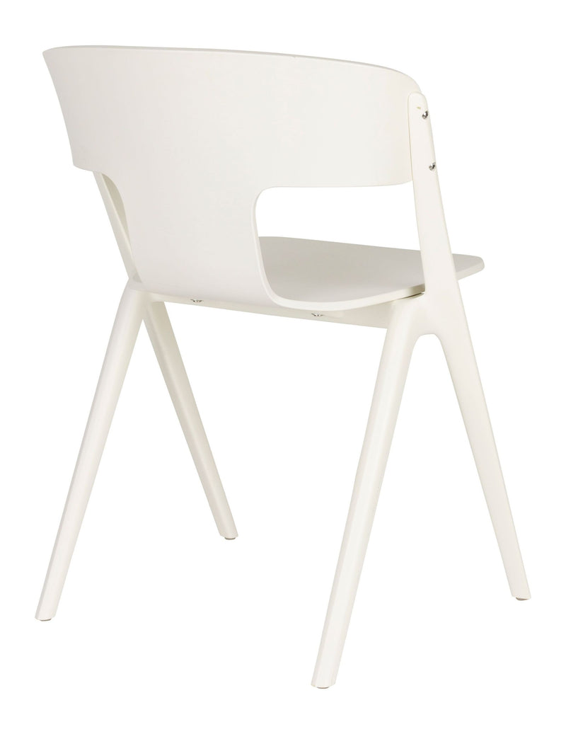 Gartenstuhl Horizon 4er-Set, Off-White aus Polypropylen von Zuiver