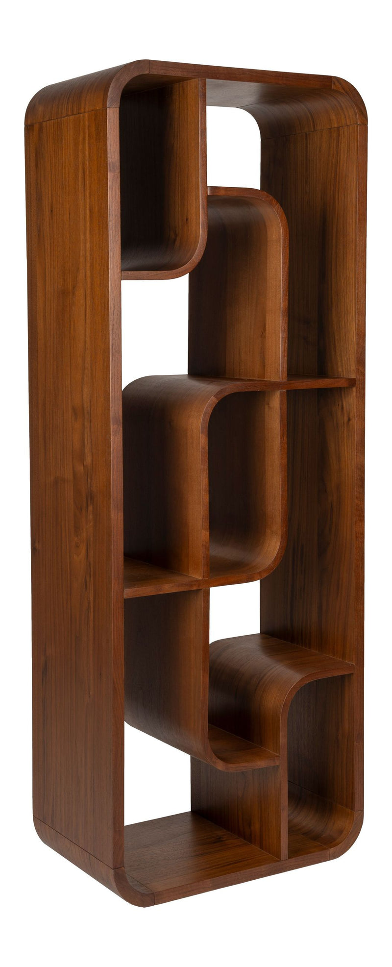 Schrank Seven im Bogendesign aus Nussbaumfurnier von Zuiver, Braun