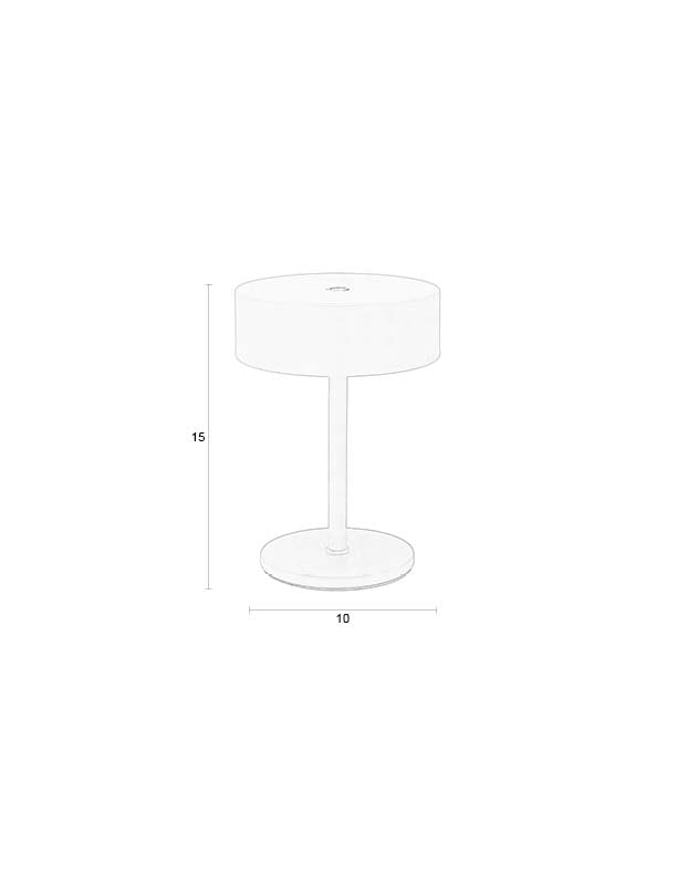 Tischlampe Mini Brown Rice kabellos mit USB-Aufladung von Zuiver