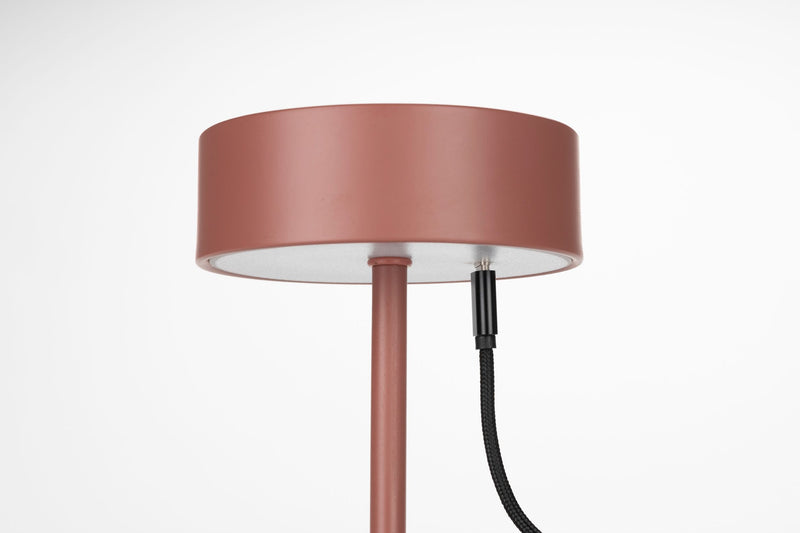Kabellose Tischlampe Mini Marsala von Zuiver in Rot mit Touch-Dimmer