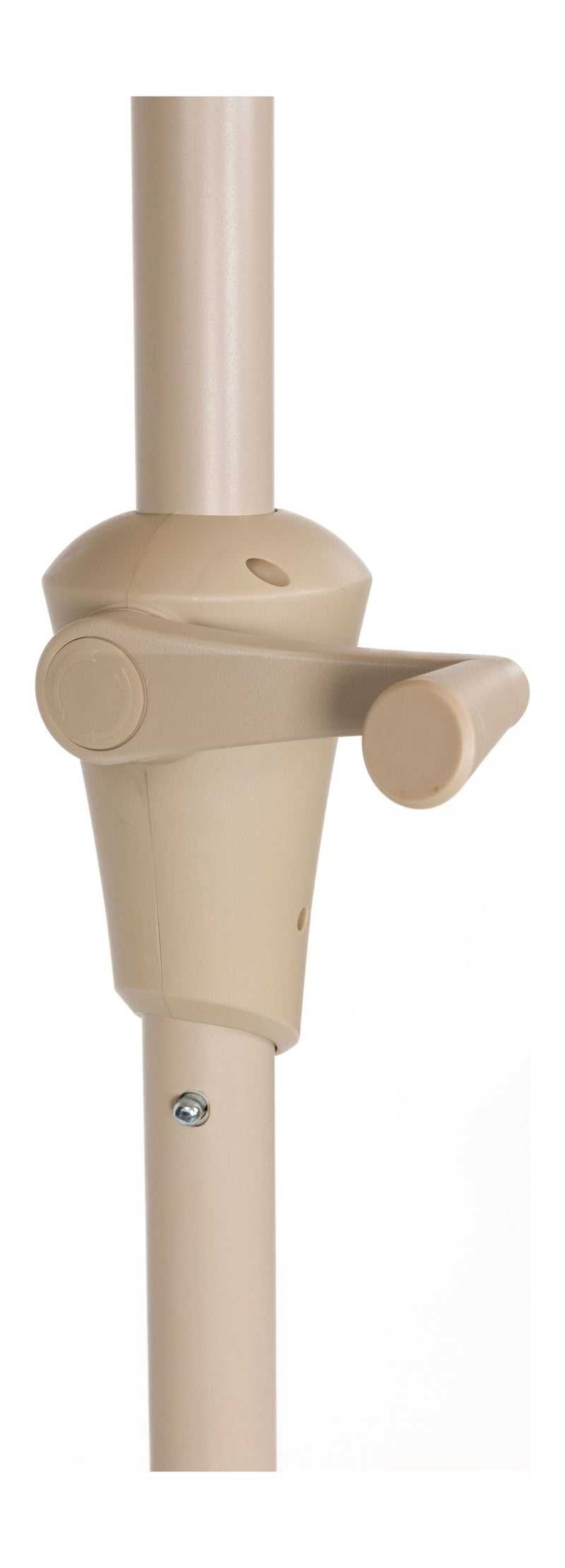 Sonnenschirm Sunshine von Zuiver in Beige mit Edelstahlstab für Garten