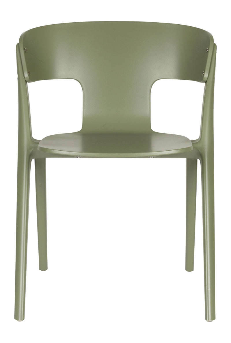 Gartenstuhl Horizon 4er-Set, Forest Green aus Polypropylen von Zuiver